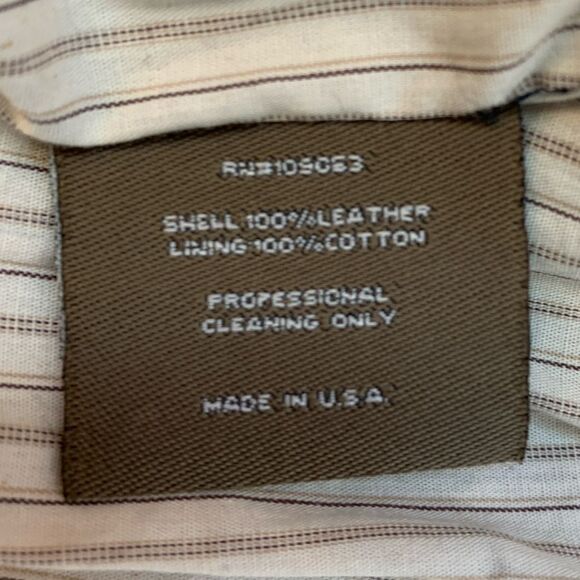 Mike & Chris Black Leather Jacket 3/4 Sleeve Wide Lapel Cropped Moto Size S - Picture 11 of 15